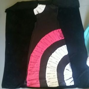 Long tie dye cutout dress maxi floor length